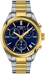 Tissot PR 100 Chrono Blue Dial Bicolor PVD T150.417.22.041.00