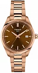 Tissot PR 100 Lady Brown Dial Rose Gold PVD T150.210.33.291.00