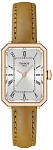 SRV Silver Dial Brown Leather Strap Rose Gold PVD