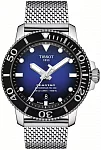 Tissot Seastar 1000 Automatic Powermatic 80 43mm Steel Bracelet Blue Dial Mesh T120.407.11.041.02