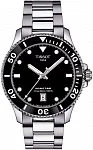 Seastar 1000 Quartz 40mm Black Dial Steel Bracelet