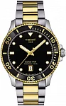 Seastar 1000 Quartz 40mm Black Dial Steel Bracelet