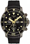 Tissot Seastar 1000 Quartz Chrono 46mm Black Rubber Black Dial Bronze PVD T120.417.37.051.01