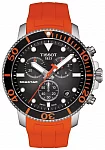 Tissot Seastar 1000 Quartz Chrono 46mm Red Rubber Black Dial T120.417.17.051.01