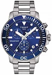 Seastar 1000 Quartz Chrono 46mm Steel Bracelet Blue Dial