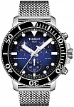 Tissot Seastar 1000 Quartz Chrono 46mm Steel Mesh Blue Gradient Dial T120.417.11.041.02