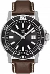 Supersport Black Dial Brown Leather Strap
