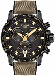 Supersport Chrono Black Dial Beige Hybrid Strap