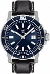 Supersport Dark Blue Dial Black Leather Strap