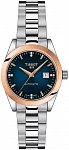 T-My Lady Diamonds Dark Blue Dial 18k Gold Bezel
