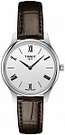 Tradition Lady Ultra Fine Brown Strap White Dial