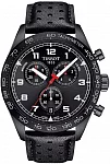 V8 Black PVD Black Dial Black Leather Strap