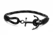 Tom Hope Bransoletka Triple Black Rozmiar L TM0183