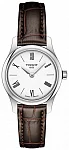 Tradition Lady Ultra Fine Brown Leather White Dial