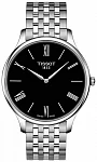 Tradition Ultra Fine Steel Bracelet Black Dial
