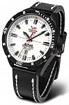Vostok Europe Almaz Space Station Automatic Date Black Leather Strap NH35A-320C680