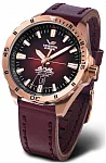 Vostok Europe Almaz Space Station Automatic Date Brown Leather Strap NH35A-320B679