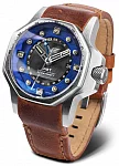 Atomic Age Automatic GMT Brown Leather Straps Set
