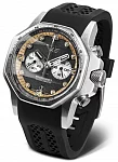 Vostok Europe Atomic Age Sakharov Quartz Chrono Date Tachymeter Straps Set VK64-640A698