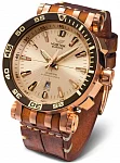 Energia Automatic GMT Date Brown Leather Straps Set