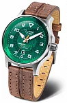 Vostok Europe Expedition Southpole Automatic Green Dial Brown Leather Strap NH35A-592A759
