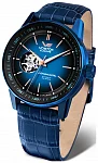Vostok Europe GAZ-14 Limousine Automatic Open-Heart Date Blue Leather Strap NH38A-560D681