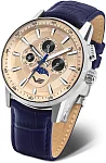 Vostok Europe Limousine 2.0 Quartz Day-Date Moonphase Leather Strap 6P00-561A789