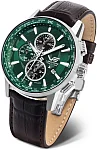 Vostok Europe Limousine 2.0 Quartz World Timer GMT Alarm Date Leather Strap YM26-561A790