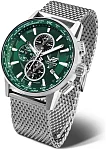 Vostok Europe Limousine 2.0 Quartz World Timer GMT Alarm Date Mesh YM26-561A790B