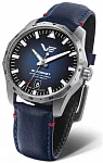 N1 Rocket Automatic Date Blue Leather Strap