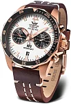 Vostok Europe N1 Rocket Quartz Chrono Brown Leather Strap 6S21-225B619