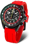 Vostok Europe Space Race Quartz Chrono Red Rubber Strap Jurgen Kairys Limited Edition 6S21-326C794