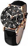 Vostok Europe Undine Lady Quartz Chrono Date Rose Gold PVD Straps Set VK64-515B568