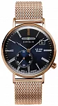 LZ120 Rome Lady Quartz Small Second Mesh Rose Gold PVD