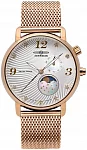 Luna Lady Moonphase Quartz Rose Gold PVD Mesh