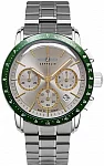 New York Quartz Chrono Silver Dial