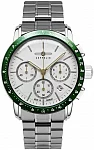New York Quartz Chrono Silver Dial