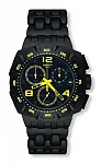 Swatch Chrono Plastic Black Dunes Pink SUIB411