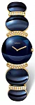 Coupole Blue Fascination Lady Diamonds Quartz Yellow Gold