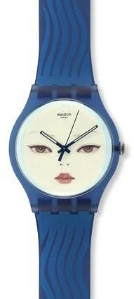 Swatch New Gent Artists Collection Hideaki Kawashima Blue Wraith SUOZ107