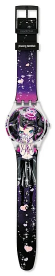 Swatch New Gent Artists Collection Hiroyuki Matsuura Strawberry Switchblade SUOZ110