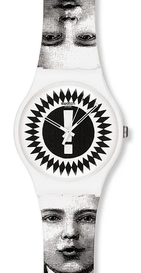Swatch New Gent Graphic Designers Lorenzo Petrantoni Reflecting Time SUOZ125