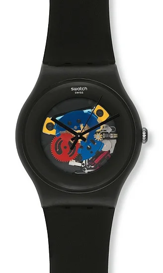 Swatch New Gent Lacquered Black SUOB101