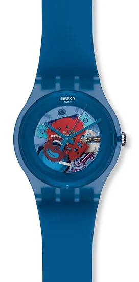 Swatch New Gent Lacquered Blue Grey SUON102