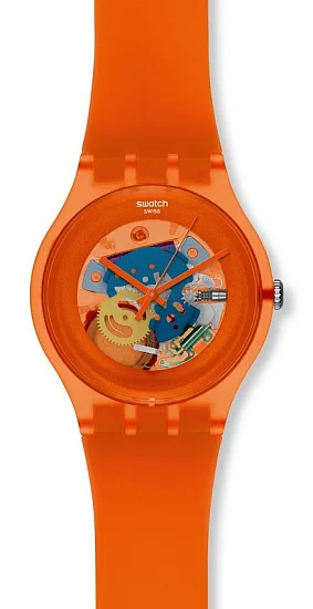 Swatch New Gent Lacquered Orangish SUOO100
