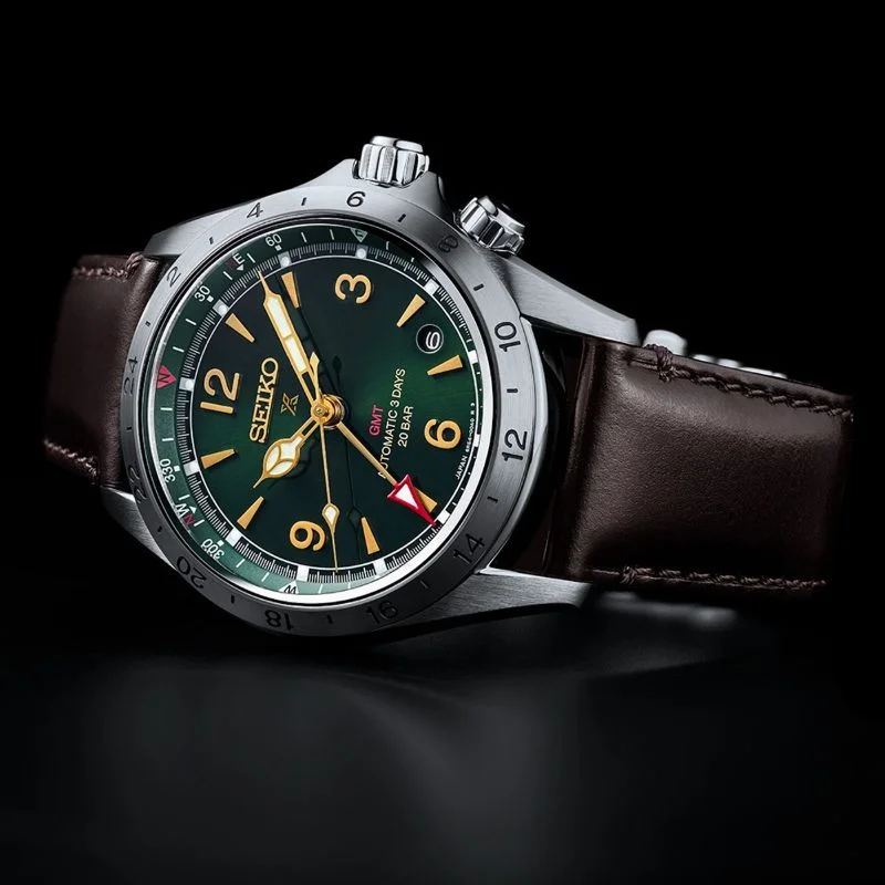 Zegarek Seiko Prospex Land Alpinist GMT Automatic Black Dial
